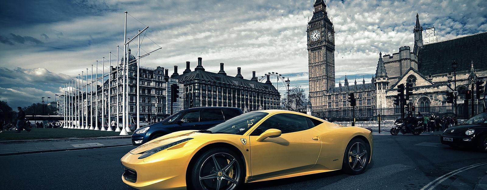 Luxury car rental London